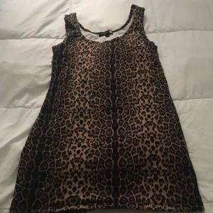 Leopard fitted dress